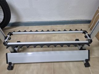 Soporte 24 cañas pesca Tika Sports