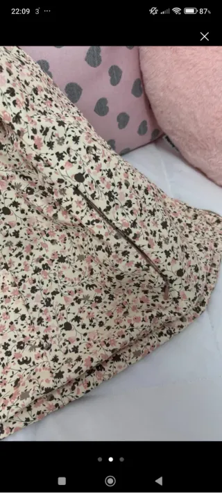 Chaleco reversible estampado floral