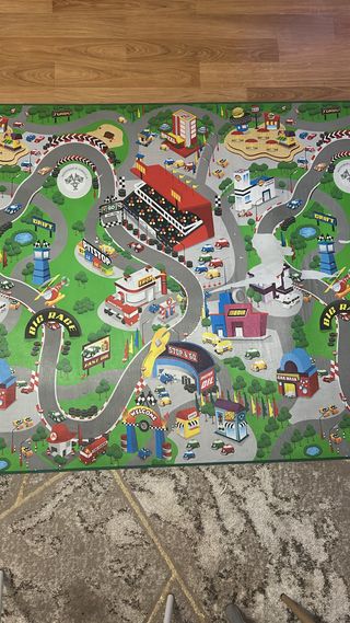 Alfombra infantil circuito de coches