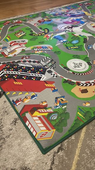 Alfombra infantil circuito de coches