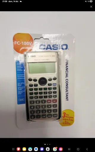 Calculadora Financiera Casio FC-100V !!!OFERTA!!