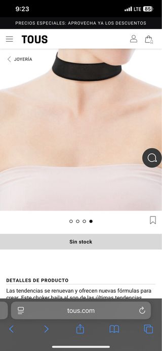 Collar Tous de plata