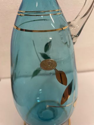 Caraffa decanter vintage cristallo decorato