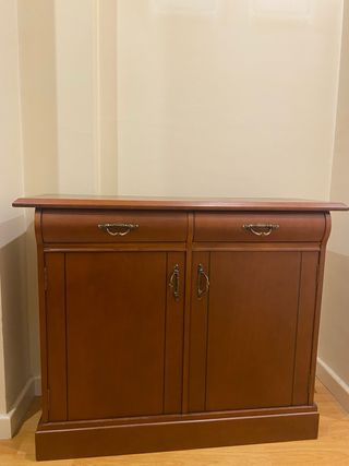 Mueble recibidor zapatero madera