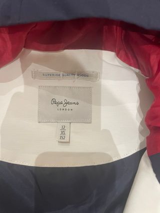Chaqueta Pepe Jeans Roja y Blanca