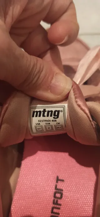 Bambas Mustang rosa talla 36