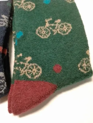 Lote 3 pares calcetines lana hombre bicicletas