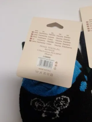 Lote 3 pares calcetines lana hombre bicicletas