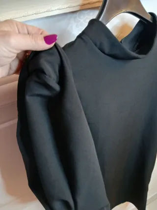 Vestitino donna manica 3/4 nero