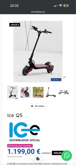 Patinete eléctrico Ice Q5