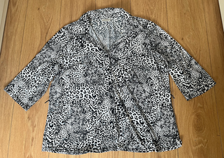 Blusa leopardo manga 3/4