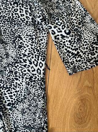 Blusa leopardo manga 3/4