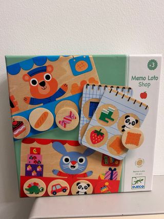 Juego Djeco Memo Loto Shop +3 años