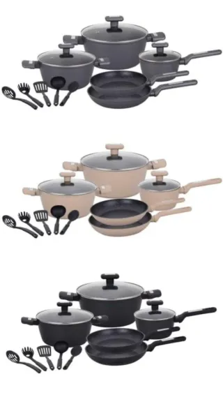 Set 13 pezzi pentole Bavaria con kit mestoli