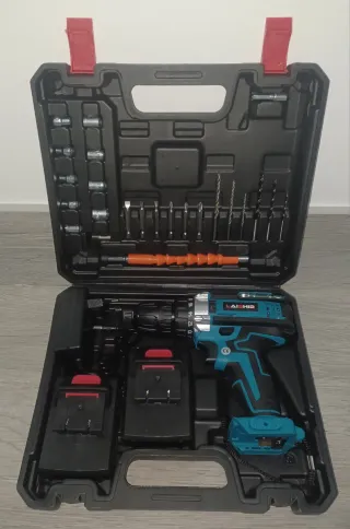 Taladro Atornillador 21V con 2 Baterías