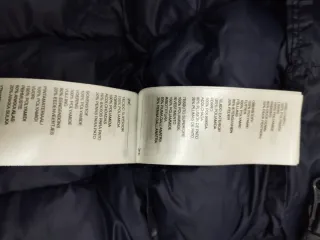 Plumífero de porteo maternidad azul