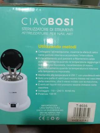 CIAOBOSI Sterilizzatore Strumenti Nail Art