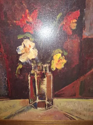 Cuadro Bodegón Floral Jarron