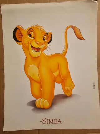 Láminas Vintage El Rey León Disney