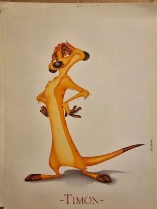 Láminas Vintage El Rey León Disney