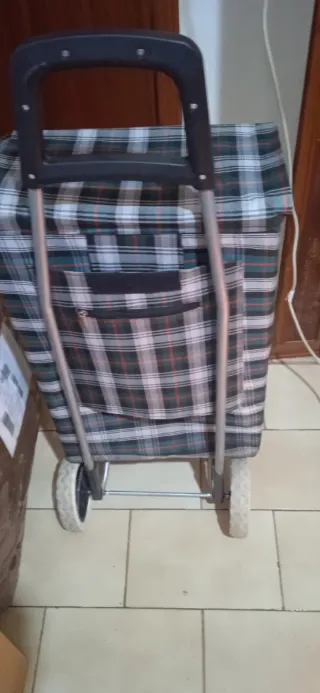 Carrello per la spesa a quadri