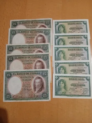 Lote de 30 Billetes españoles.