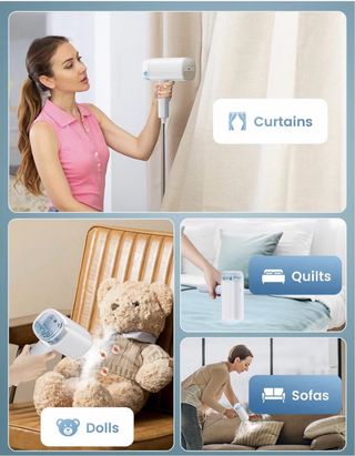 Plancha Vapor 2000W Plegable Portátil