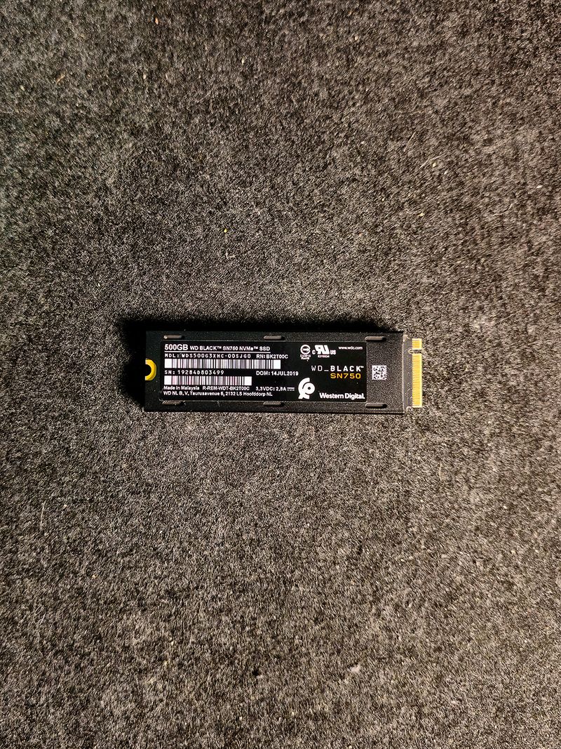 WD Black SN750 NVMe SSD 500GB afbeelding 2