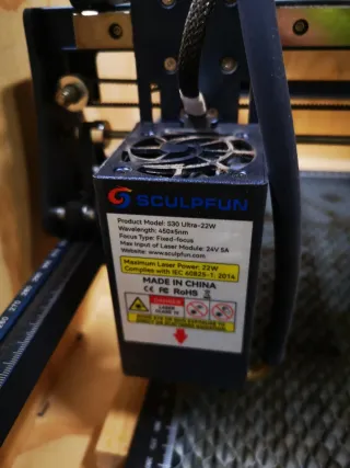 CNC Láser Sculpfun S30 22W
