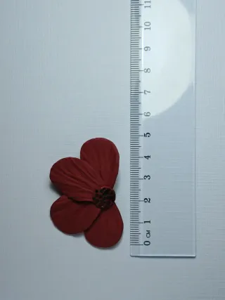 Pendientes Flor Arcilla Plata y Negro