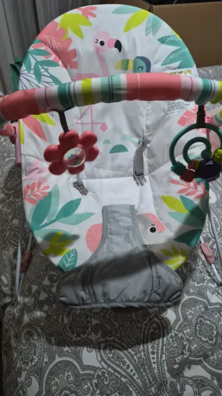 Hamaca para bebé con diseño de flamencos