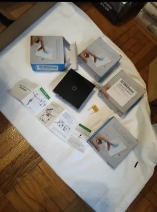 3 Interruptores Inteligente Táctil Negro