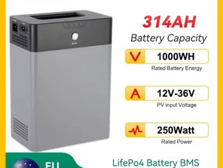 Estación de energía LifePo4 314AH 1 kW/h estrenar