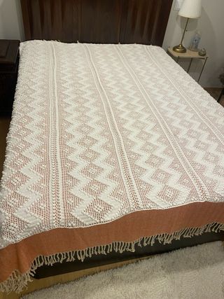 Coberta de crochê / Peseira