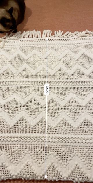 Coberta de crochê / Peseira