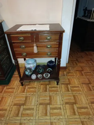 Mueble Antiguo Madera y Metal