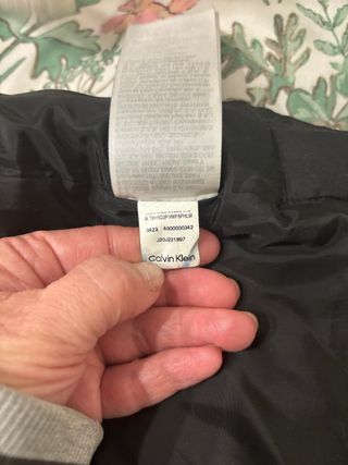 Anorak Calvin Klein Negro Plumas