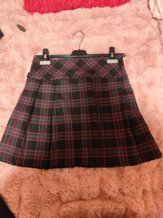 Falda cuadros niña