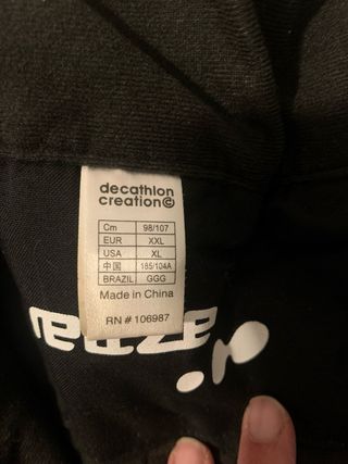 Pantalón Wedze Hombre Talla XXL Negro