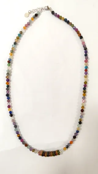 Collar Turmalinas Naturales Plata