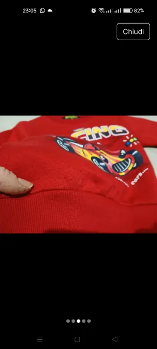 Completo tuta bambino con auto