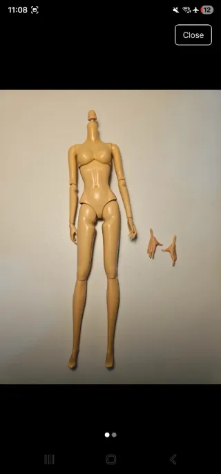 Cuerpo de muñeca articulado