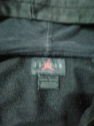 Felpa Jordan Nera con Zip