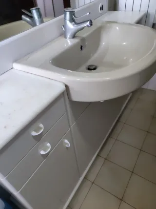 Mobile bagno Bagno Più bianco con specchio