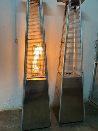 Calefactor de gas piramidal