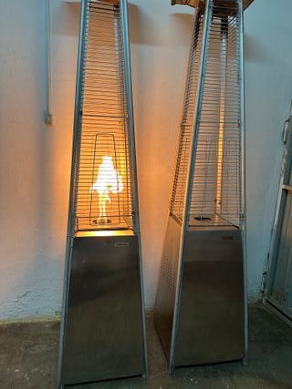 Calefactor de gas piramidal