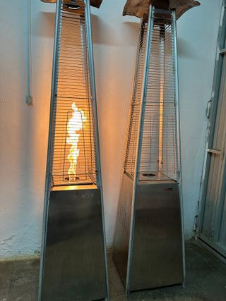 Calefactor de gas piramidal