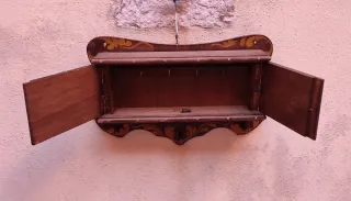 Porta Chiavi Legno Dipinto Fiori