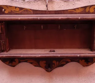 Porta Chiavi Legno Dipinto Fiori