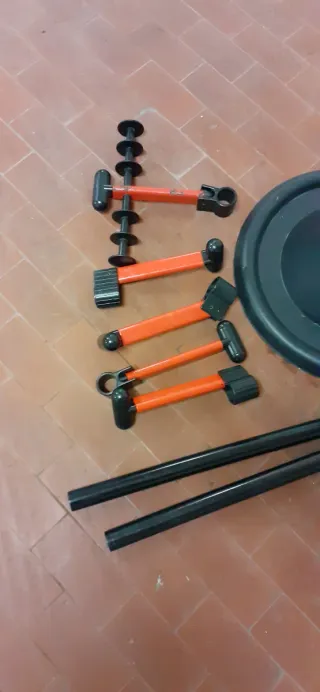 Appendiabiti Metallo e Plastica Nero/Rosso